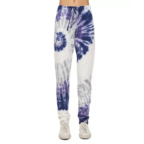 Michael Lauren Bear Tie-Dye Sweatpants Blue White Size S Cotton NWT - Picture 1 of 12